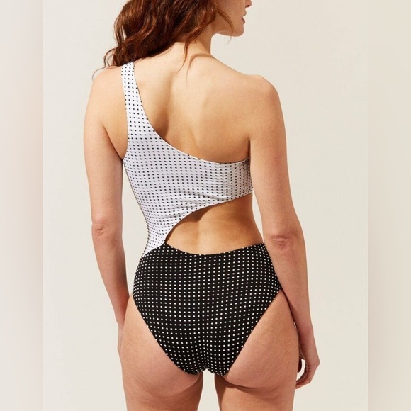 NEW Solid & Striped The Claudia Baby Dot Black White small - Picture 4 of 9